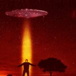 extraterrestre et sa soucoupe-volante